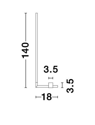 NOVA LUCE stojací lampa RACCIO zlatý kov a akryl LED 17.3W 230V 3000K IP20 9180726