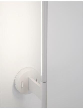 NOVA LUCE nástěnné svítidlo HANDY bílý hliník a akryl nastavitelné/rotační - vypínač na těle LED Samsung 230V 3000K osvětlení 6W čtecí lampička 3W IP20 9182811