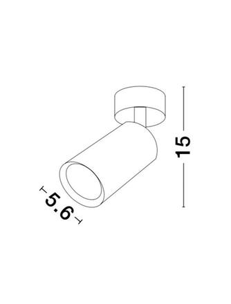 NOVA LUCE bodové svítidlo WAN černý hliník GU10 1x10W IP20 220-240V bez žárovky 9184312