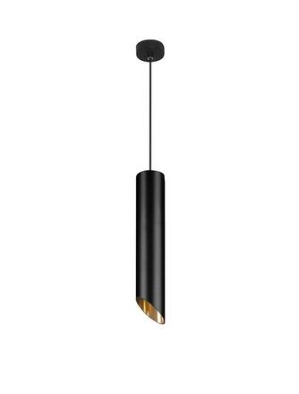 NOVA LUCE závěsné svítidlo PERO černý hliník zvenku zlatý hliník uvnitř GU10 1x10W IP20 220-240V bez žárovky 9184376