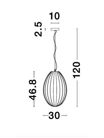 NOVA LUCE závěsné svítidlo HECTOR chromovaný kov opálové sklo E27 1x12W 230V IP20 bez žárovky 9190033