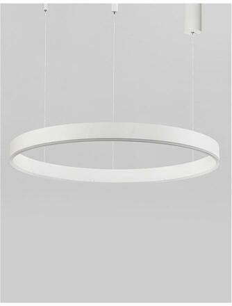 NOVA LUCE závěsné svítidlo MOTIF bílý hliník a akryl LED 48W 230V 3000K IP20 stmívatelné 9190748