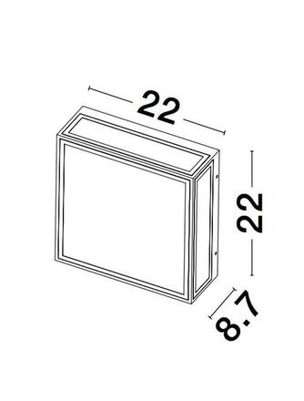 NOVA LUCE venkovní nástěnné svítidlo SORREN antracitový hliník a čiré sklo E27 2x12W 220-240V bez žárovky IP65 9197702