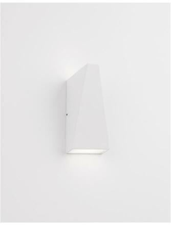 NOVA LUCE venkovní nástěnné svítidlo MILEY bílý hliník a sklo LED 7W 3000K 200-240V IP54 světlo nahoru a dolů 9202261