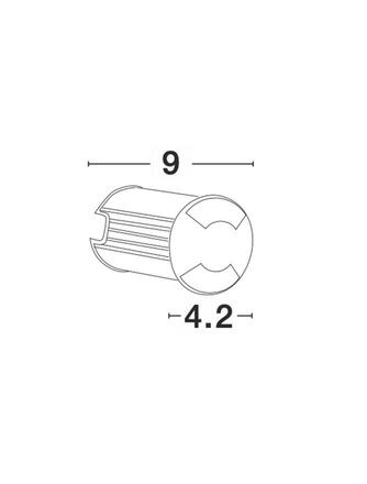 NOVA LUCE venkovní zapuštěné svítidlo do země BANG nikl satén hliník LED 1W 3000K IP67 100-240V 42st. vč. driveru 9203112