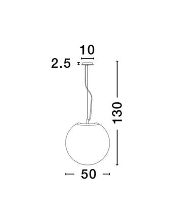 NOVA LUCE závěsné svítidlo NEVOSO opálové sklo a bílý kov E27 1x12W 230V IP20 bez žárovky 920423