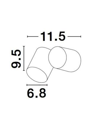 NOVA LUCE venkovní nástěnné svítidlo FOCUS černý hliník skleněný difuzor GU10 1x7W 100-240V IP54 bez žárovky 9207912