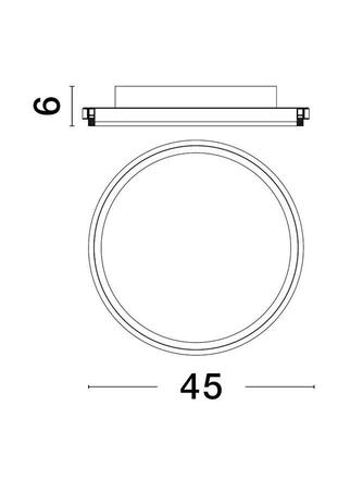 NOVA LUCE stropní svítidlo WILLOW černá ocel a akryl D45x6mm LED 40W 9212912