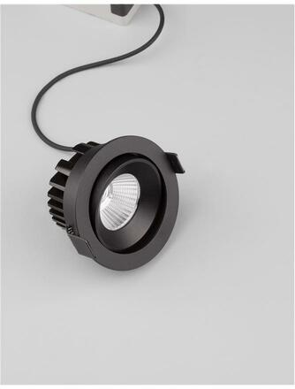 NOVA LUCE zapuštěné svítidlo BLADE černý hliník LED 12W 3000K 38st. IP65 výklopné 9232118