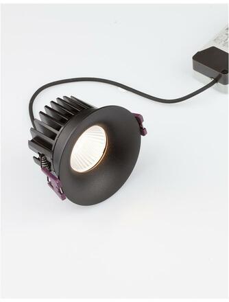 NOVA LUCE zapuštěné svítidlo BLADE černý hliník LED 12W 3000K 38st. IP65 9232120