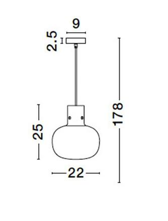 NOVA LUCE závěsné svítidlo CINZIA šampaň sklo bílý kabel mosazný zlatý kov E27 1x12W 230V IP20 bez žárovky 9236650