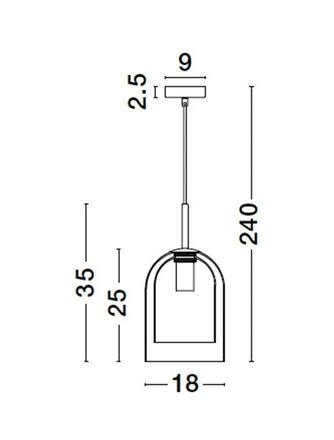 NOVA LUCE závěsné svítidlo VELOR dvouvrstvé kouřové sklo černý kabel černá kovová základna E27 1x12W 230V IP20 bez žárovky 9236700