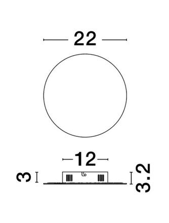 NOVA LUCE nástěnné svítidlo CYRCLE černý hliník a akryl LED 12W 230V 3000K IP20 9248154