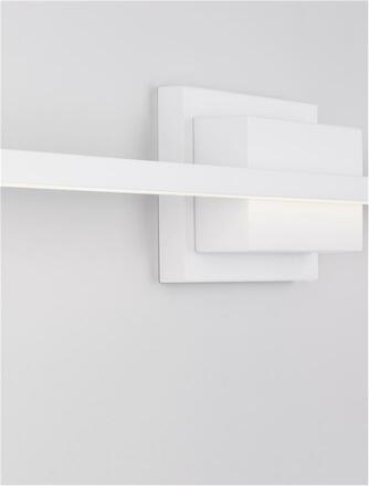 NOVA LUCE nástěnné svítidlo nad obrazy AZURE bílý hliník a akryl LED 28.5W 230V 3000K IP20 9267023