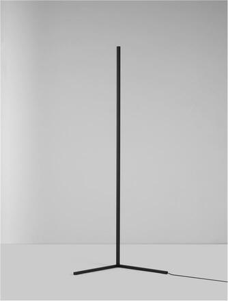 NOVA LUCE stojací lampa V-LINE bílý hliník a akryl LED 18W 230V 3000K IP20 stmívatelné 9267108