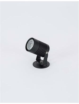 NOVA LUCE venkovní nástěnné svítidlo FEND černý hliník a sklo LED 10W 3000K 100-240V 24st. IP65 9271491