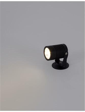NOVA LUCE venkovní nástěnné svítidlo FEND černý hliník a sklo LED 10W 3000K 100-240V 24st. IP65 9271491