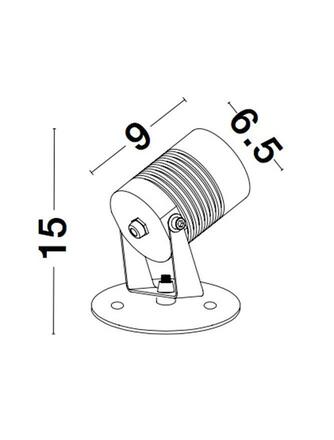 NOVA LUCE venkovní nástěnné svítidlo FEND černý hliník a sklo LED 10W 3000K 100-240V 24st. IP65 9271491