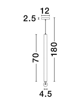 NOVA LUCE závěsné svítidlo NORWAY zlatý hliník zlatý kabel E27 1x12W 230V IP20 bez žárovky 9287949