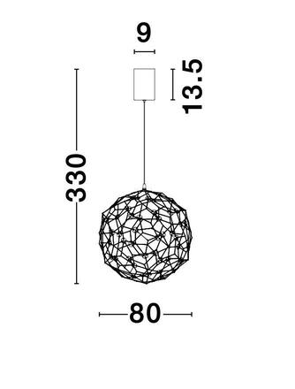 NOVA LUCE závěsné svítidlo SOLE zlatý kov LED 21.6W 230V 3000K IP20 9288080