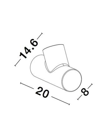 NOVA LUCE venkovní nástěnné svítidlo RAMO tmavě šedý hliník skleněný difuzor GU10 1x7W 220-240V IP65 bez žárovky 9291701