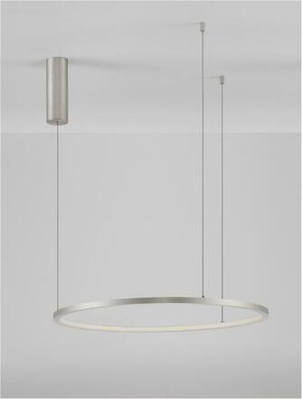 NOVA LUCE závěsné svítidlo TARQUIN šampaň stříbrný hliník a akryl LED 36W 230V 3000K IP20 stmívatelné 9345603
