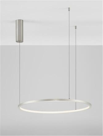 NOVA LUCE závěsné svítidlo TARQUIN šampaň stříbrný hliník a akryl LED 36W 230V 3000K IP20 stmívatelné 9345603