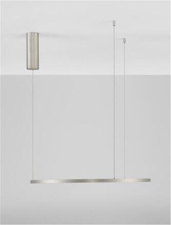 NOVA LUCE závěsné svítidlo TARQUIN šampaň stříbrný hliník a akryl LED 36W 230V 3000K IP20 stmívatelné 9345603