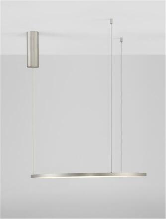 NOVA LUCE závěsné svítidlo TARQUIN šampaň stříbrný hliník a akryl LED 36W 230V 3000K IP20 stmívatelné 9345603