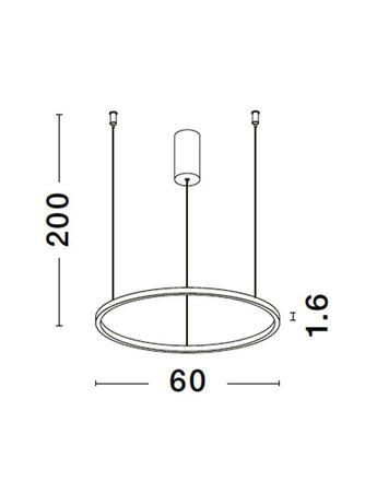NOVA LUCE závěsné svítidlo TARQUIN šampaň stříbrný hliník a akryl LED 36W 230V 3000K IP20 stmívatelné 9345603
