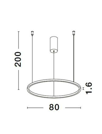 NOVA LUCE závěsné svítidlo TARQUIN bílý hliník a akryl LED 48W 230V 3000K IP20 stmívatelné 9345604