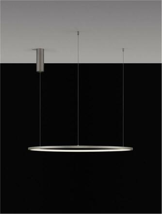 NOVA LUCE závěsné svítidlo TARQUIN šampaň stříbrný hliník a akryl LED 48W 230V 3000K IP20 stmívatelné 9345607