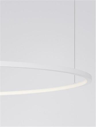 NOVA LUCE závěsné svítidlo TARQUIN bílý hliník a akryl LED 58W 230V 3000K IP20 stmívatelné 9345608