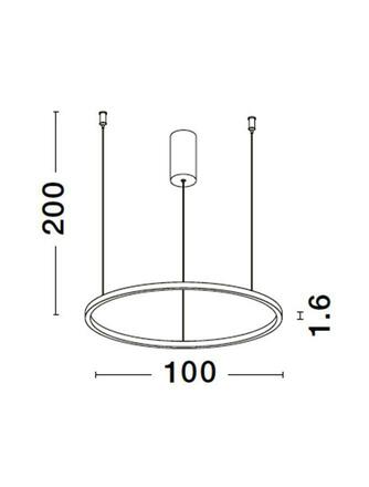 NOVA LUCE závěsné svítidlo TARQUIN šampaň stříbrný hliník a akryl LED 58W 230V 3000K IP20 stmívatelné 9345611