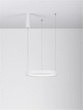 NOVA LUCE závěsné svítidlo PERRINE bílý hliník a akryl LED 30W 230V 3000K IP20 stmívatelné 9345613