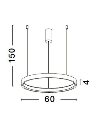 NOVA LUCE závěsné svítidlo PERRINE kartáčovaný zlatý hliník a akryl LED 42W 230V 3000K IP20 stmívatelné 9345619