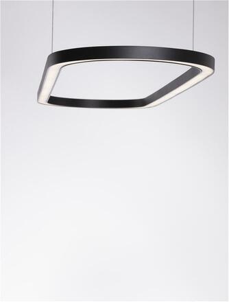 NOVA LUCE závěsné svítidlo CUPPE černý hliník a akryl LED 58W 230V 3000K IP20 stmívatelné 9345624