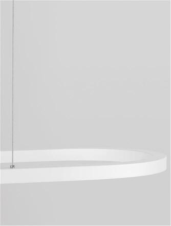 NOVA LUCE závěsné svítidlo CUPPE bílý hliník a akryl LED 58W 230V 3000K IP20 stmívatelné 9345625