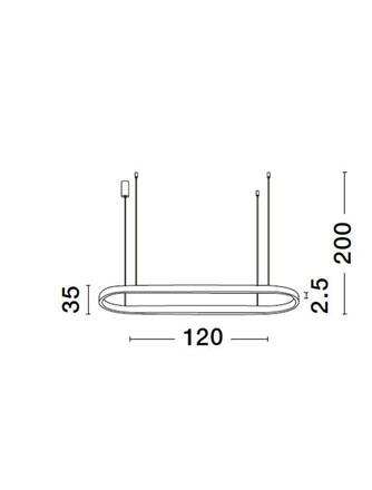NOVA LUCE závěsné svítidlo CUPPE bílý hliník a akryl LED 58W 230V 3000K IP20 stmívatelné 9345625