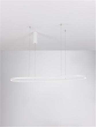 NOVA LUCE závěsné svítidlo CUPPE bílý hliník a akryl LED 58W 230V 3000K IP20 stmívatelné 9345625