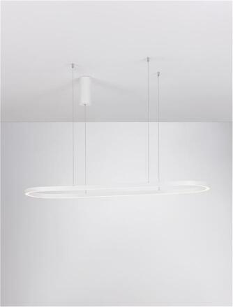 NOVA LUCE závěsné svítidlo CUPPE bílý hliník a akryl LED 58W 230V 3000K IP20 stmívatelné 9345625