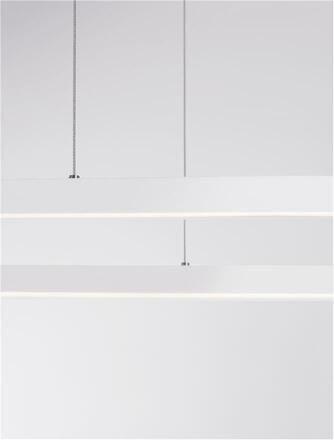NOVA LUCE závěsné svítidlo CUPPE bílý hliník a akryl LED 58W 230V 3000K IP20 stmívatelné 9345625