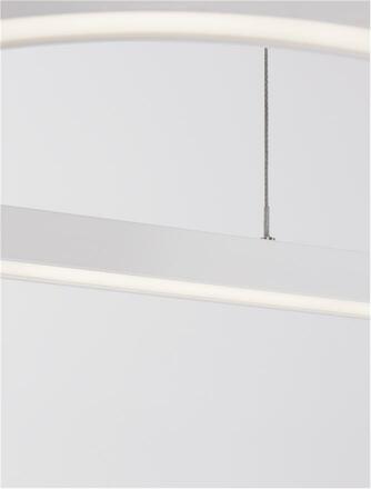 NOVA LUCE závěsné svítidlo CUPPE bílý hliník a akryl LED 58W 230V 3000K IP20 stmívatelné 9345625
