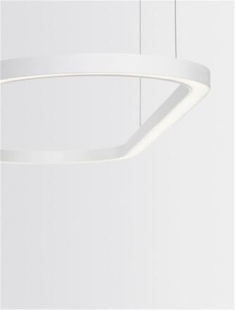 NOVA LUCE závěsné svítidlo CUPPE bílý hliník a akryl LED 58W 230V 3000K IP20 stmívatelné 9345625