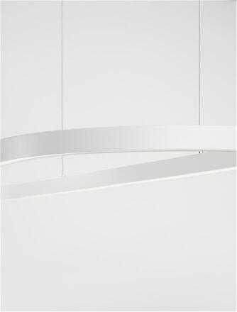 NOVA LUCE závěsné svítidlo CUPPE bílý hliník a akryl LED 58W 230V 3000K IP20 stmívatelné 9345625
