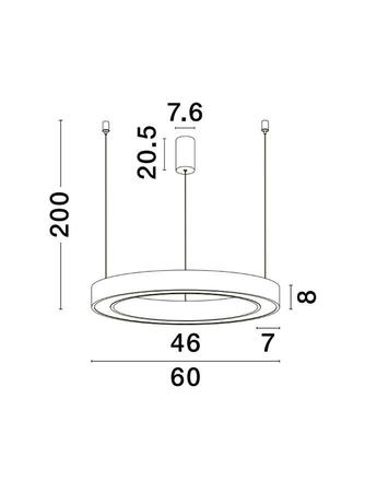 NOVA LUCE závěsné svítidlo MORBIDO zlatý mosazný hliník a akryl LED 50W 230V 2700K - 4000K IP20 vč. dálkového ovládání stmívatelné Tuya 9345640