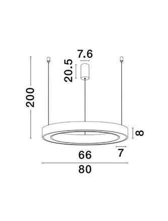 NOVA LUCE závěsné svítidlo MORBIDO bílý hliník a akryl LED 60W 230V 2700K - 4000K IP20 vč. dálkového ovládání stmívatelné Tuya 9345641