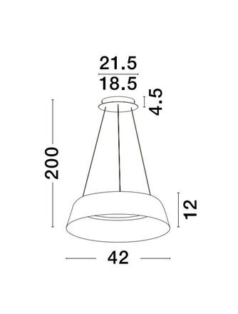 NOVA LUCE závěsné svítidlo ALBA bílý hliník šampaň a zlatá LED 40W 230V 3000K IP20 stmívatelné 9345655