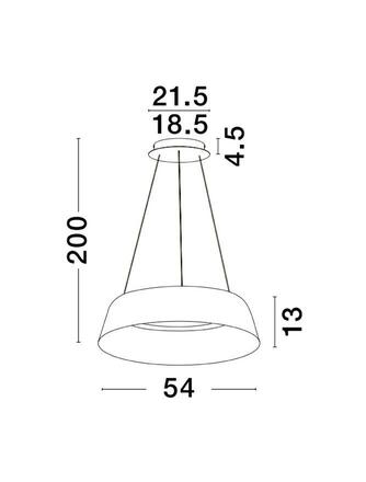 NOVA LUCE závěsné svítidlo ALBA bílý hliník šampaň a zlatá LED 50W 230V 3000K IP20 stmívatelné 9345657