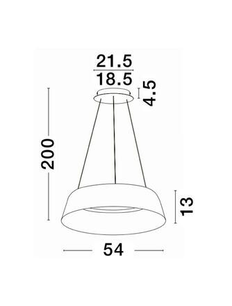 NOVA LUCE závěsné svítidlo ALBA černý hliník šampaň a zlatá LED 50W 230V 3000K IP20 stmívatelné 9345658